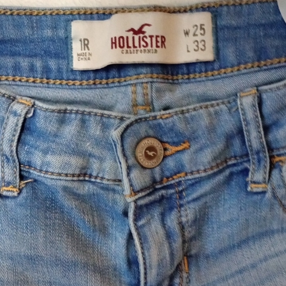 Blue Skinny Jeans with Distressed Details - Picture 2 of 6